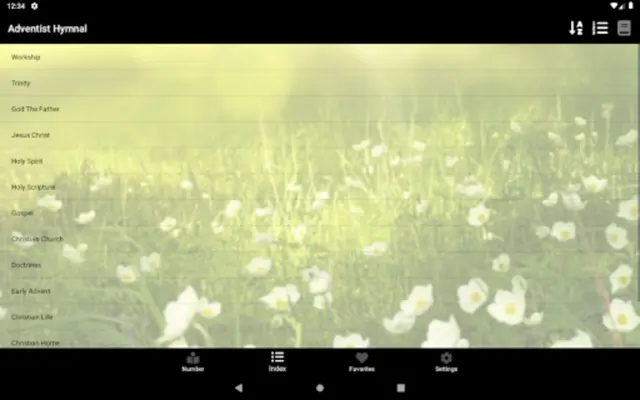 Adventist Hymnal with piano sheet android App screenshot 2