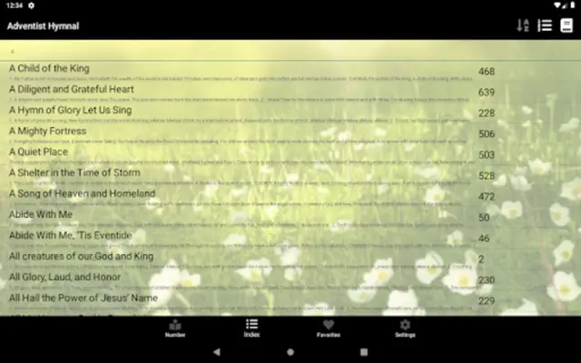 Adventist Hymnal with piano sheet android App screenshot 4