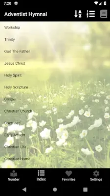 Adventist Hymnal with piano sheet android App screenshot 7