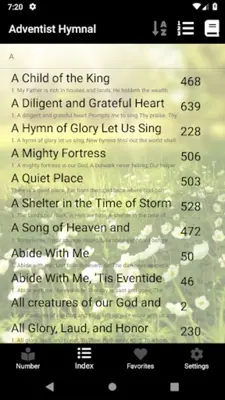 Adventist Hymnal with piano sheet android App screenshot 8